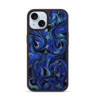 iPhone 15 ResinArt Phone Case - Mabelle (Blue, 815520)