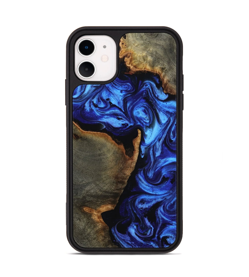 iPhone 11 Wood Phone Case - Levy (Blue, 815521)