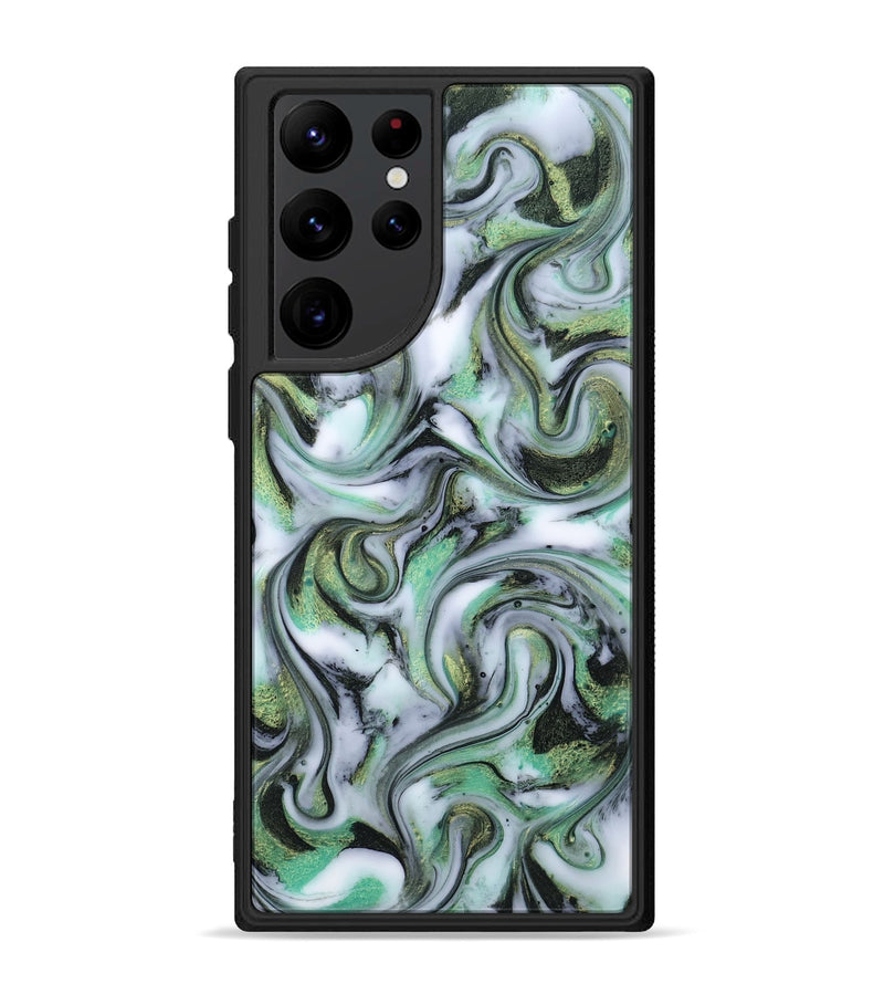 Galaxy S22 Ultra ResinArt Phone Case - Justine (Green, 815528)