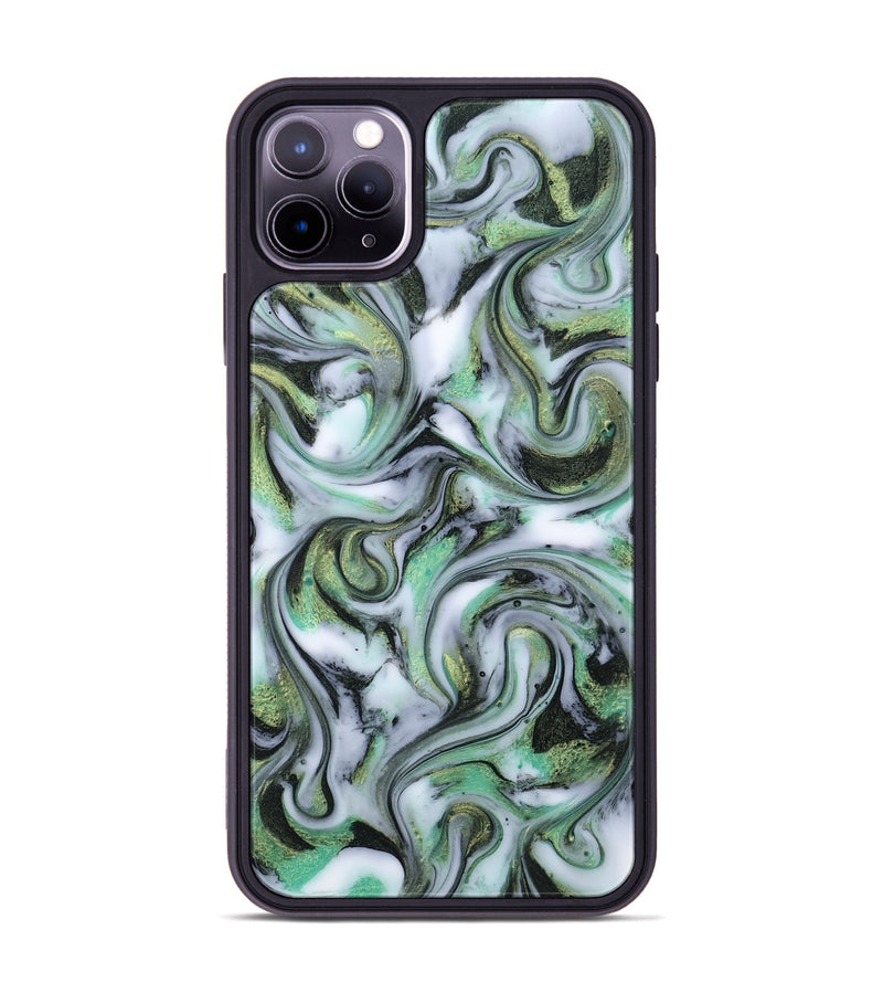 iPhone 11 Pro Max ResinArt Phone Case - Justine (Green, 815528)