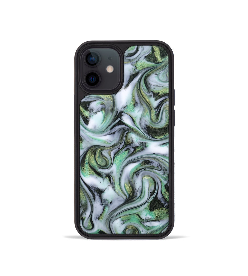 iPhone 12 mini ResinArt Phone Case - Justine (Green, 815528)