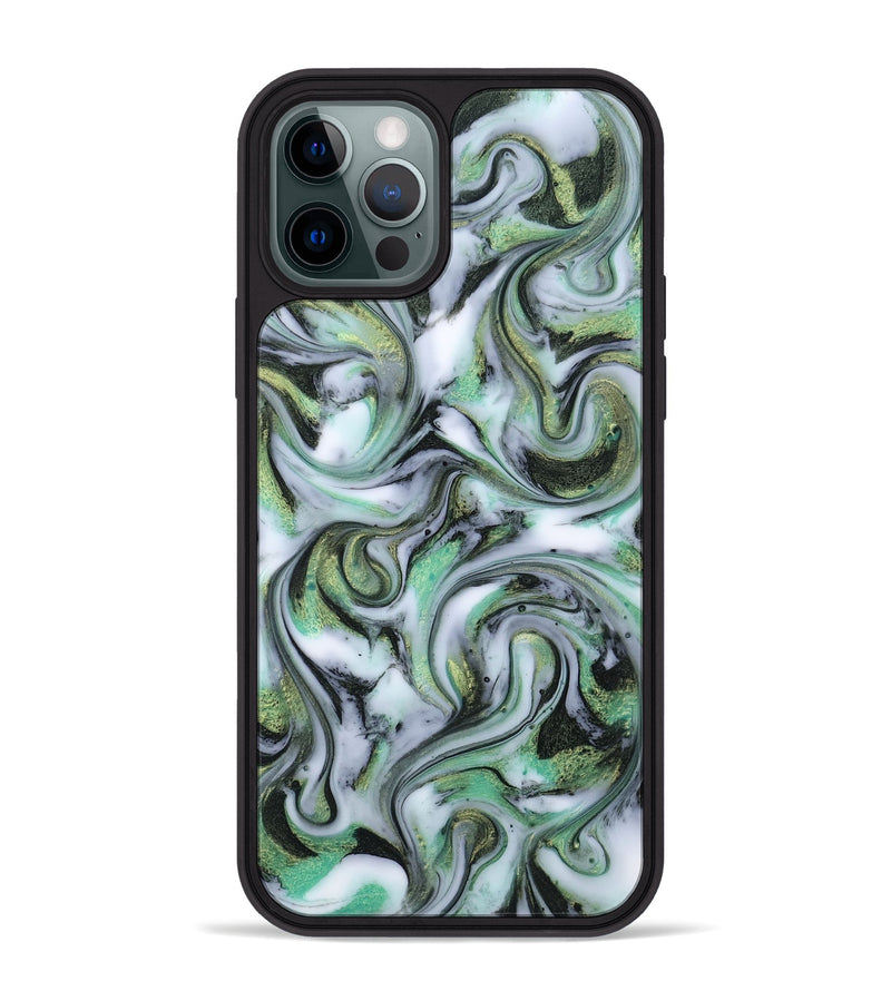 iPhone 12 Pro Max ResinArt Phone Case - Justine (Green, 815528)