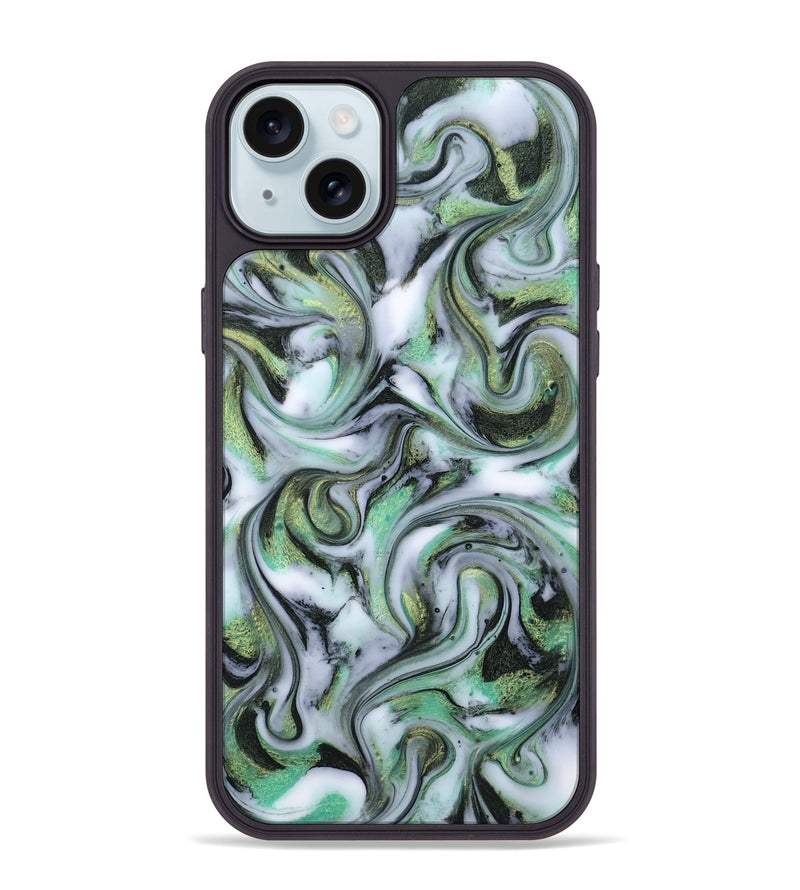 iPhone 15 Plus ResinArt Phone Case - Justine (Green, 815528)