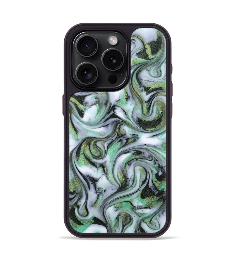 iPhone 15 Pro ResinArt Phone Case - Justine (Green, 815528)
