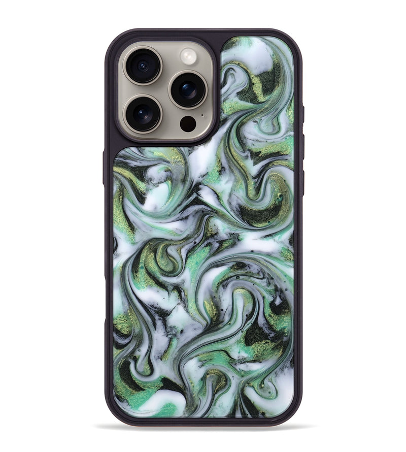 iPhone 16 Pro Max ResinArt Phone Case - Justine (Green, 815528)