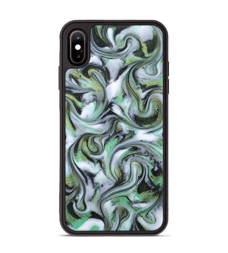 iPhone Xs Max ResinArt Phone Case - Justine (Green, 815528)