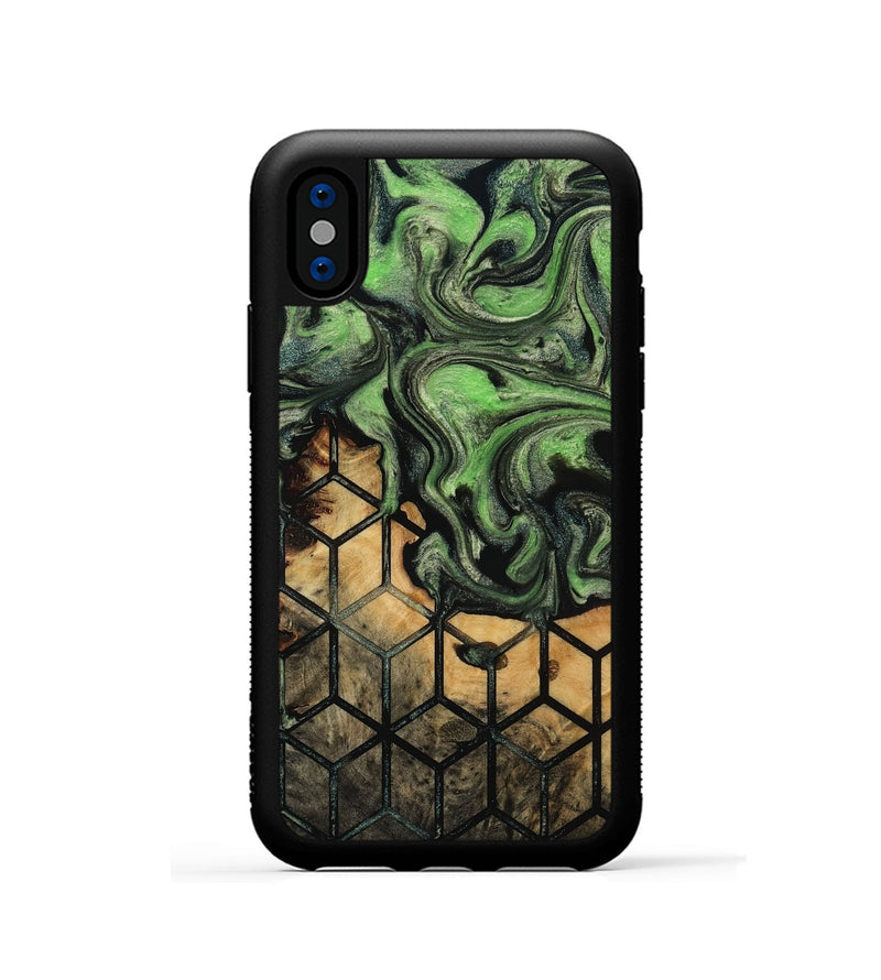 iPhone Xs Wood Phone Case - Everly (Pattern, 815543)