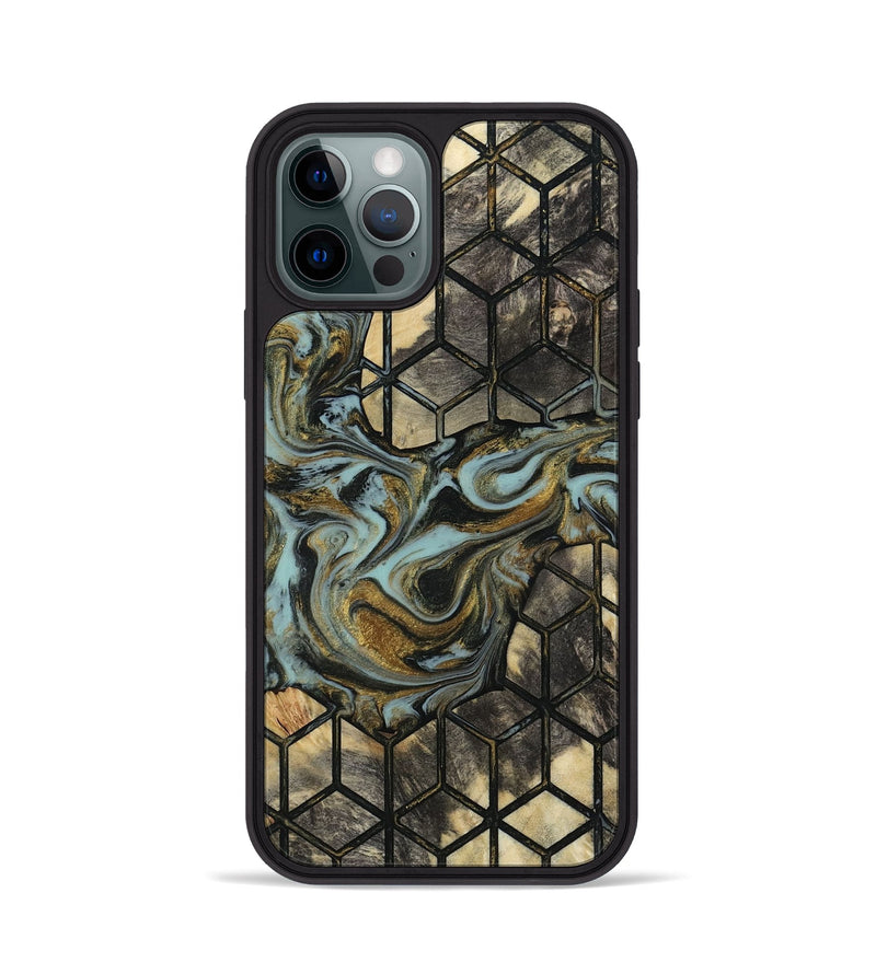 iPhone 12 Pro Wood Phone Case - Sarina (Pattern, 815550)