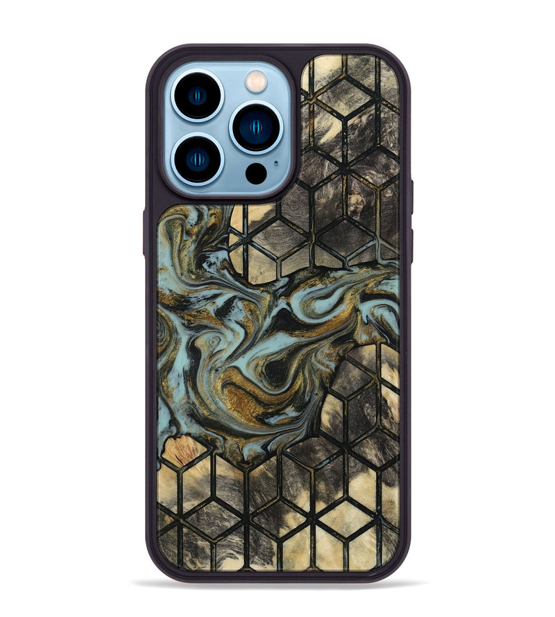 iPhone 14 Pro Max Wood Phone Case - Sarina (Pattern, 815550)