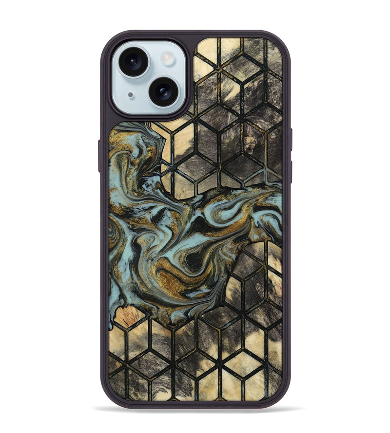 iPhone 15 Plus Wood Phone Case - Sarina (Pattern, 815550)