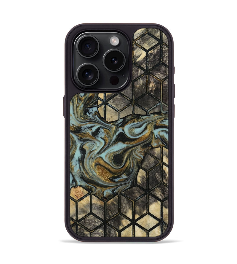 iPhone 15 Pro Wood Phone Case - Sarina (Pattern, 815550)