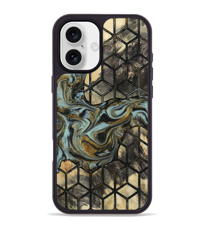 iPhone 16 Plus Wood Phone Case - Sarina (Pattern, 815550)