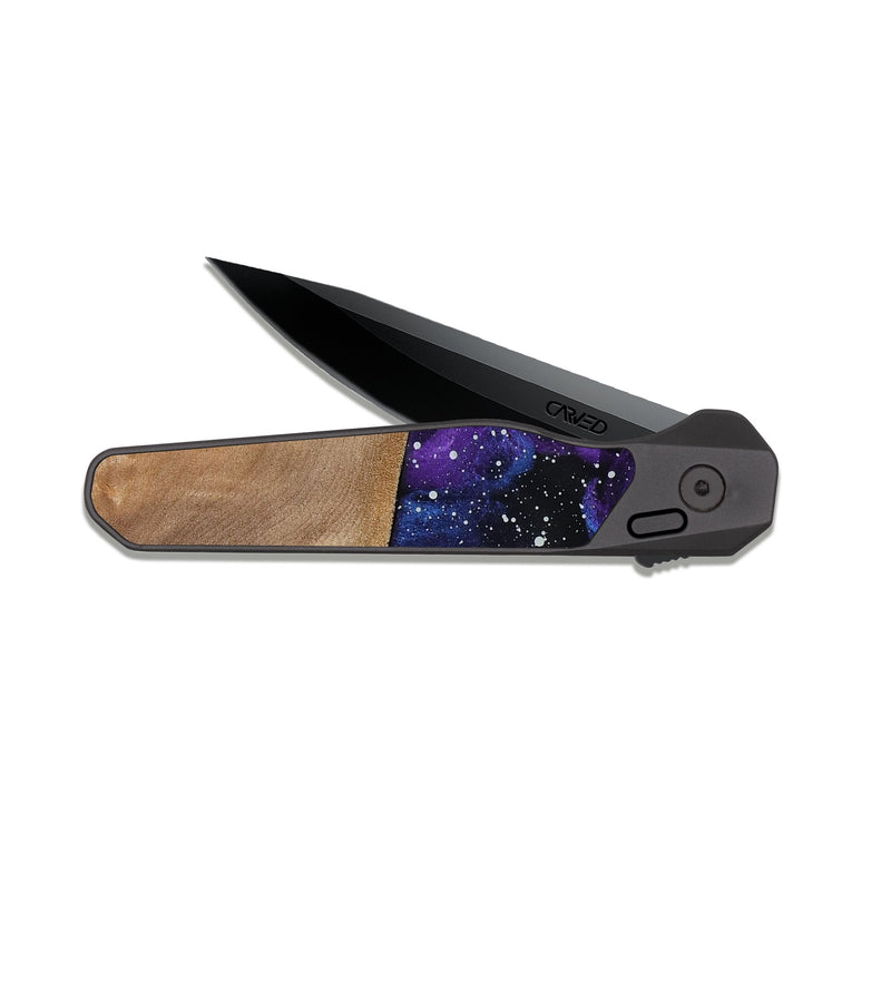 EDC Dark Slate Wood Pocket Knife - Areli (Cosmos, 815559)