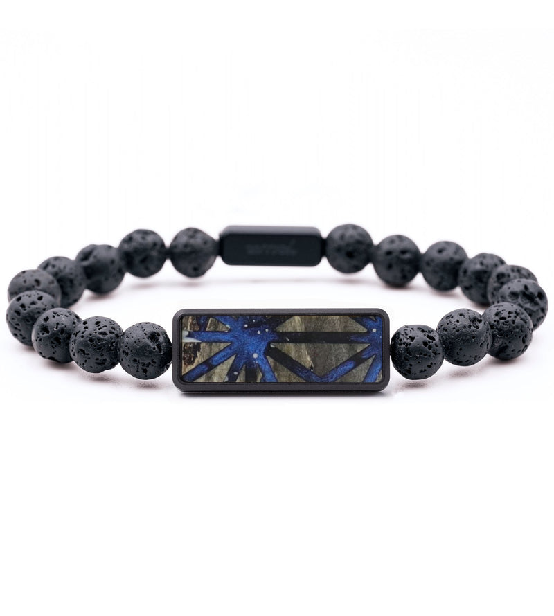 Lava Bead Wood Bracelet - Susie (Pattern, 815630)