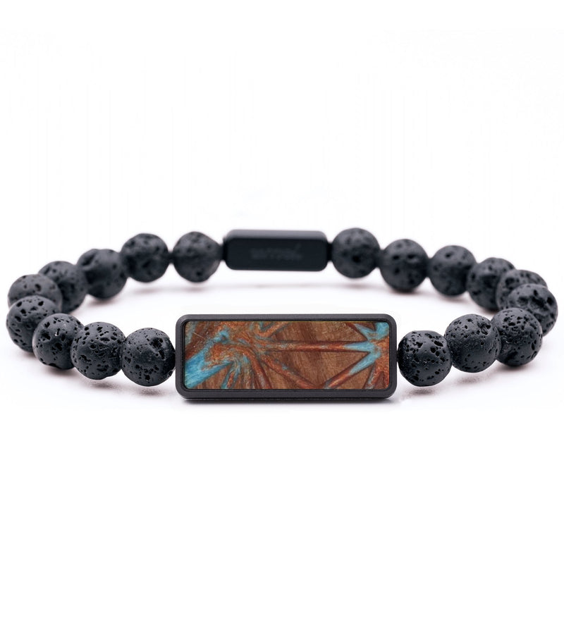 Lava Bead Wood Bracelet - Lowell (Pattern, 815632)