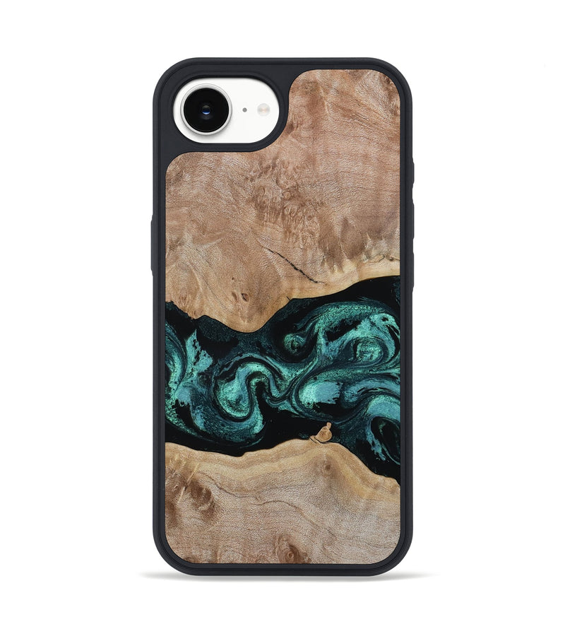 iPhone 17e Wood Phone Case - Saige (Green, 815653)