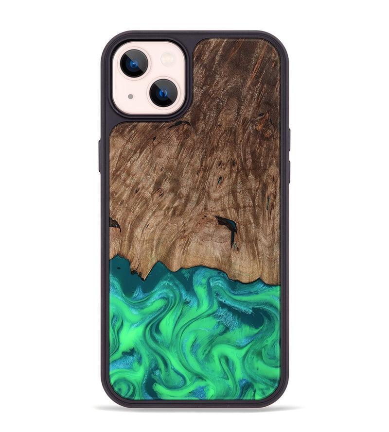 iPhone 14 Plus Wood Phone Case - Vern (Green, 815654)