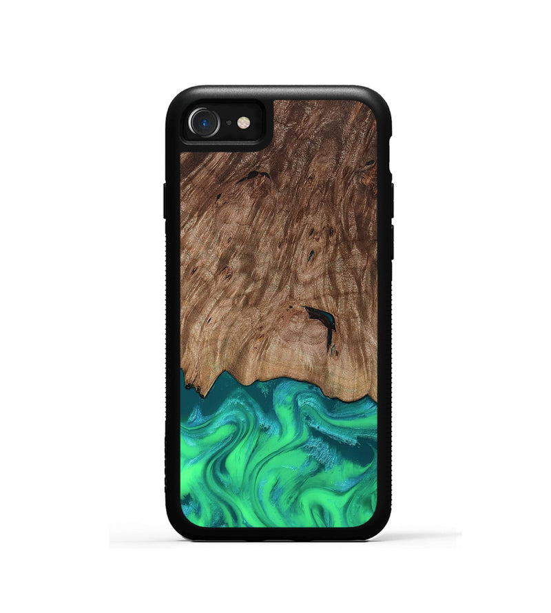 iPhone SE Wood Phone Case - Vern (Green, 815654)