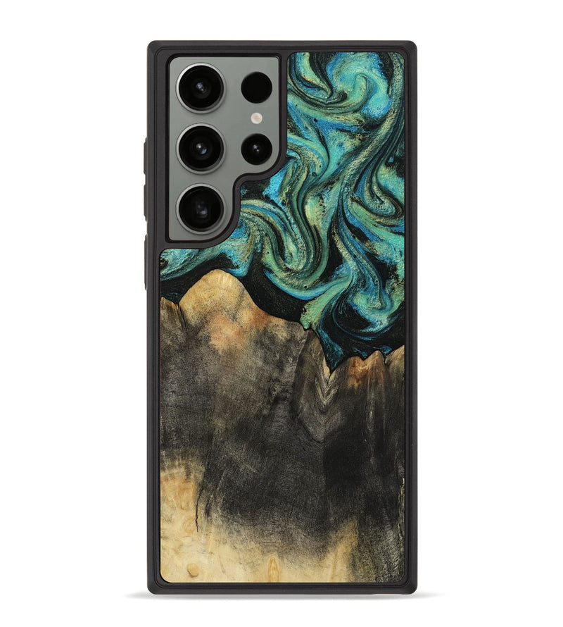 Galaxy S23 Ultra Wood Phone Case - Grace (Green, 815655)