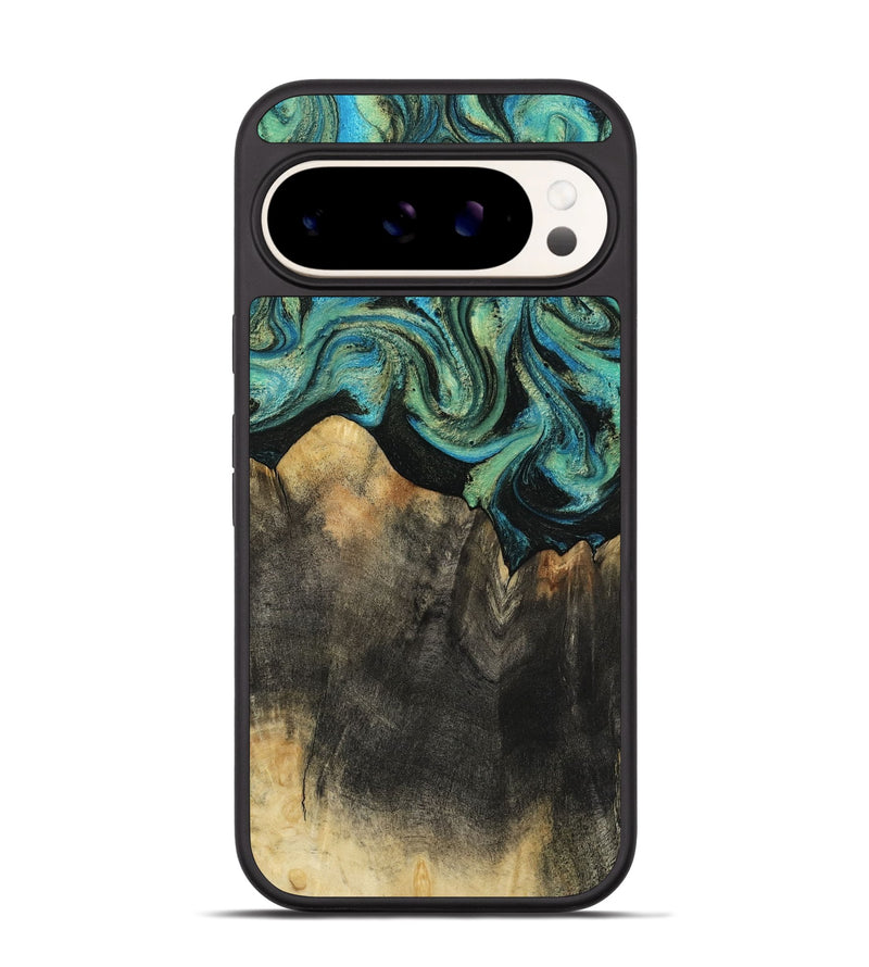 Pixel 9 Pro Wood Phone Case - Grace (Green, 815655)