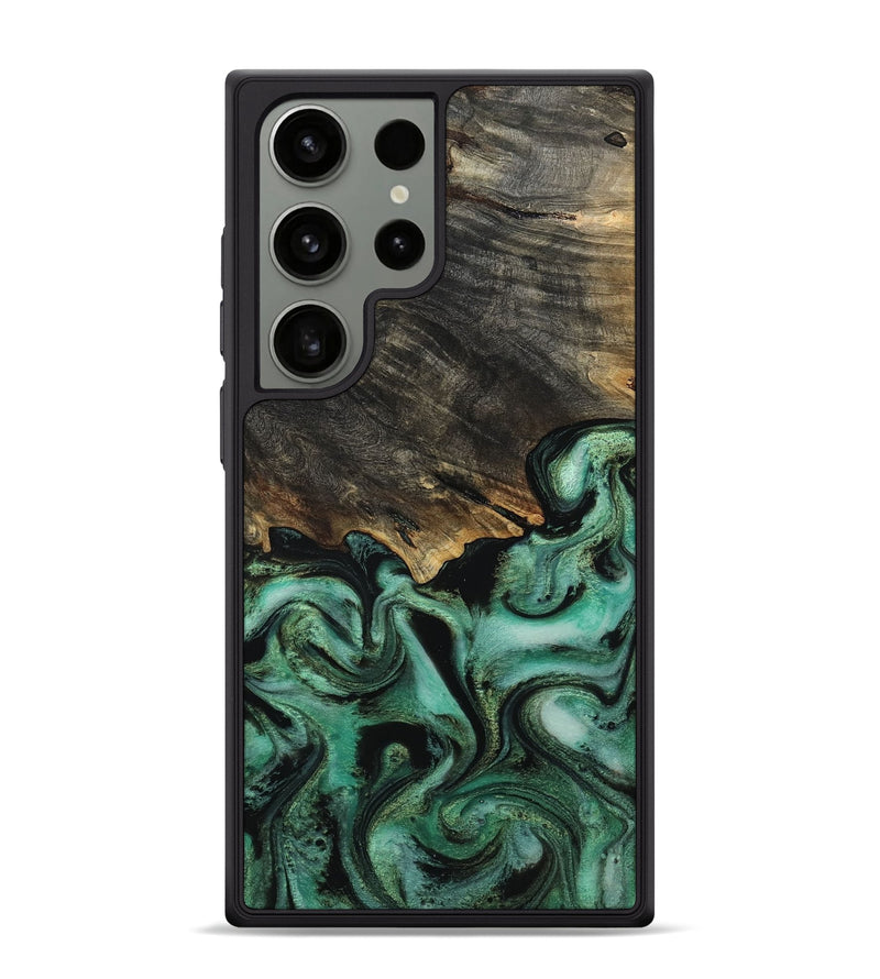 Galaxy S24 Ultra Wood Phone Case - Devan (Green, 815657)