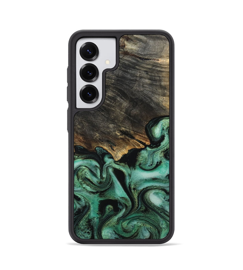 Galaxy S25 Wood Phone Case - Devan (Green, 815657)