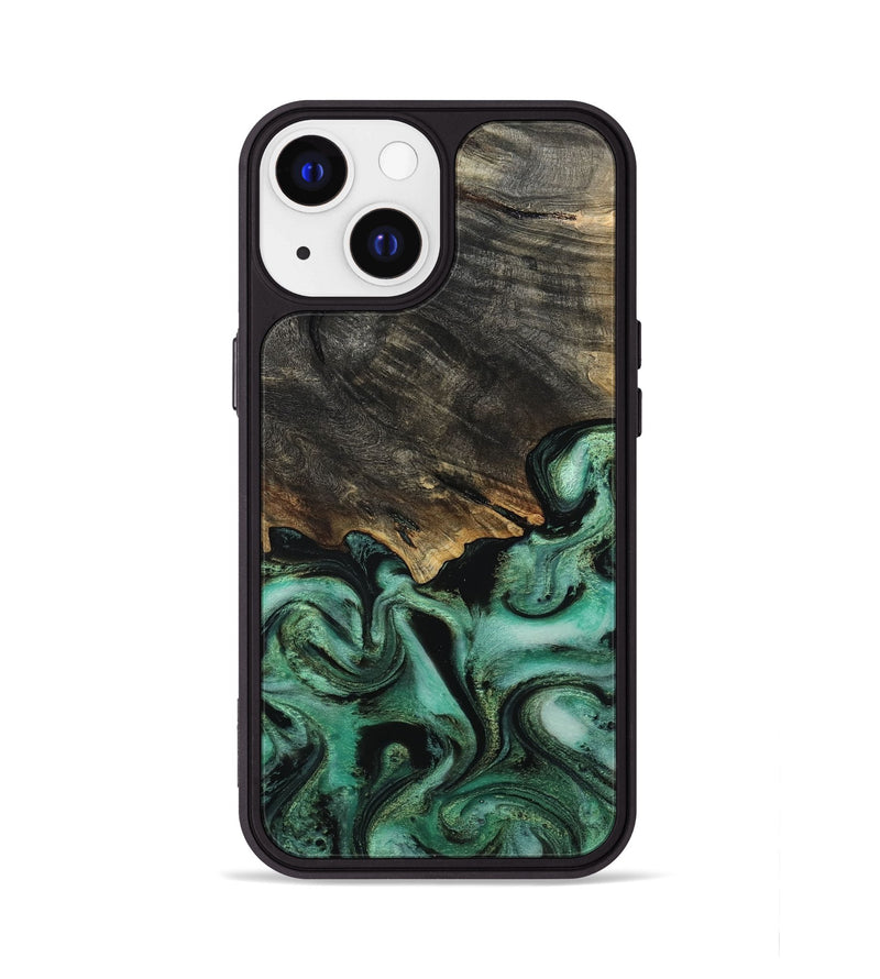 iPhone 13 Wood Phone Case - Devan (Green, 815657)