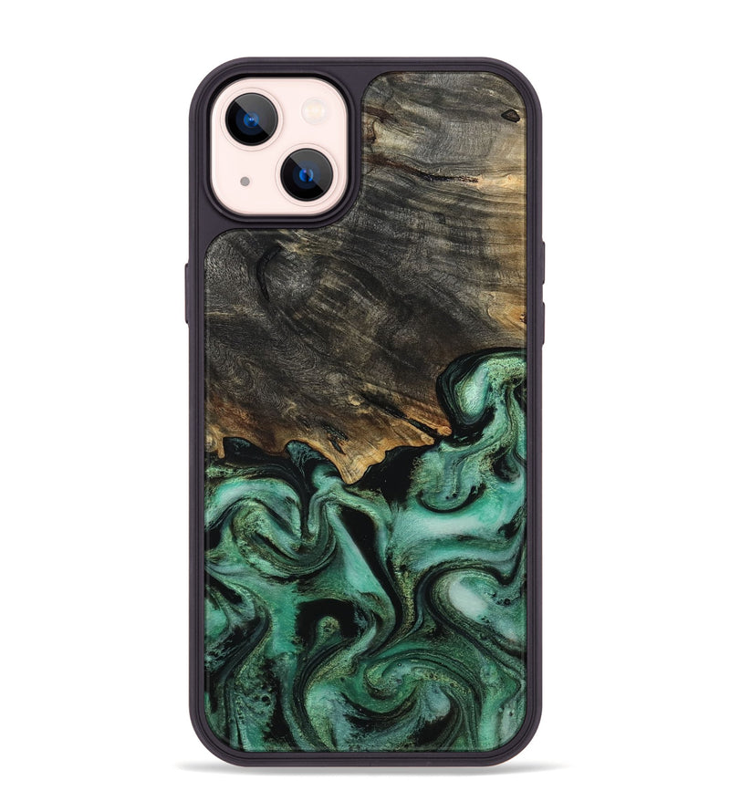 iPhone 14 Plus Wood Phone Case - Devan (Green, 815657)