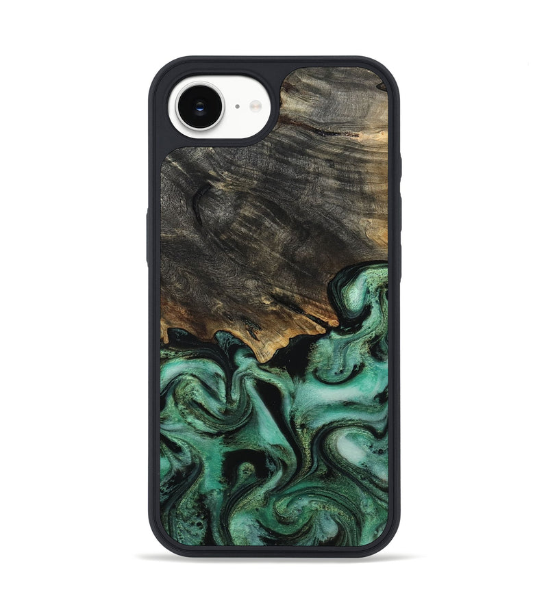 iPhone 16e Wood Phone Case - Devan (Green, 815657)