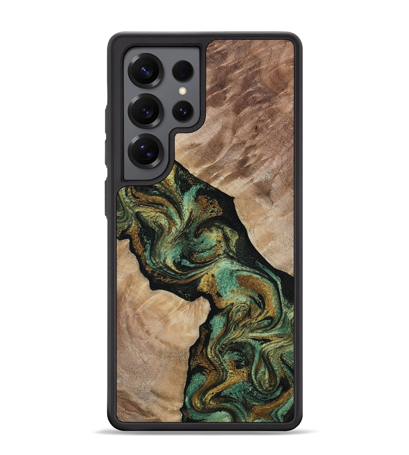 Galaxy S25 Ultra Wood Phone Case - Deron (Green, 815658)