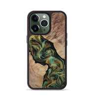 iPhone 13 Pro Wood Phone Case - Deron (Green, 815658)