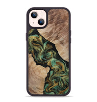 iPhone 14 Plus Wood Phone Case - Deron (Green, 815658)