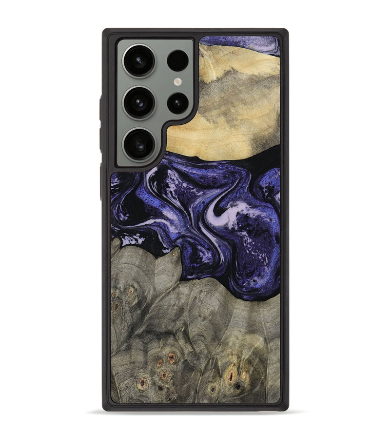 Galaxy S23 Ultra Wood Phone Case - Jerrica (Purple, 815668)