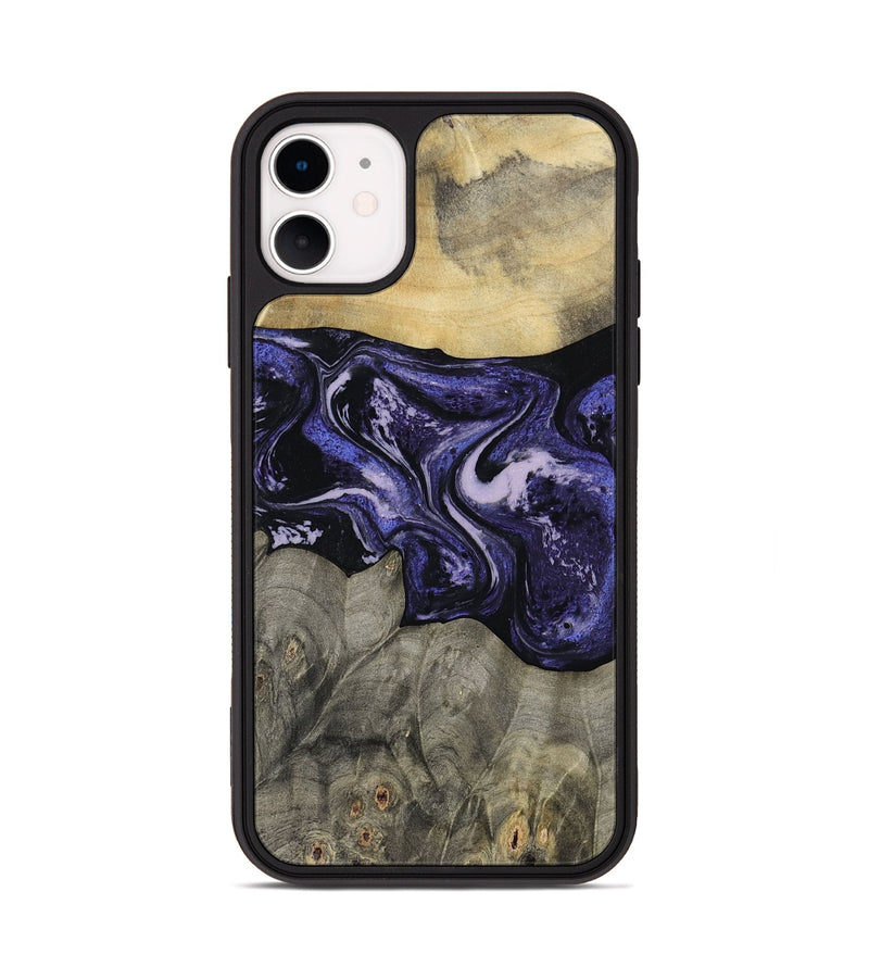 iPhone 11 Wood Phone Case - Jerrica (Purple, 815668)