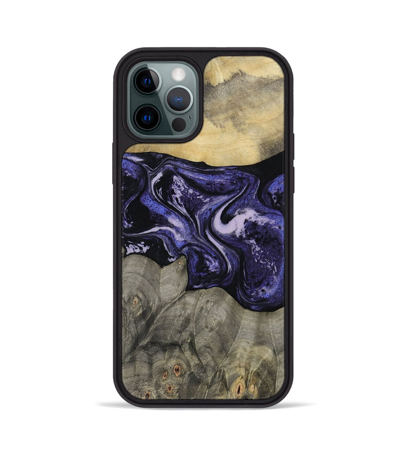iPhone 12 Pro Wood Phone Case - Jerrica (Purple, 815668)
