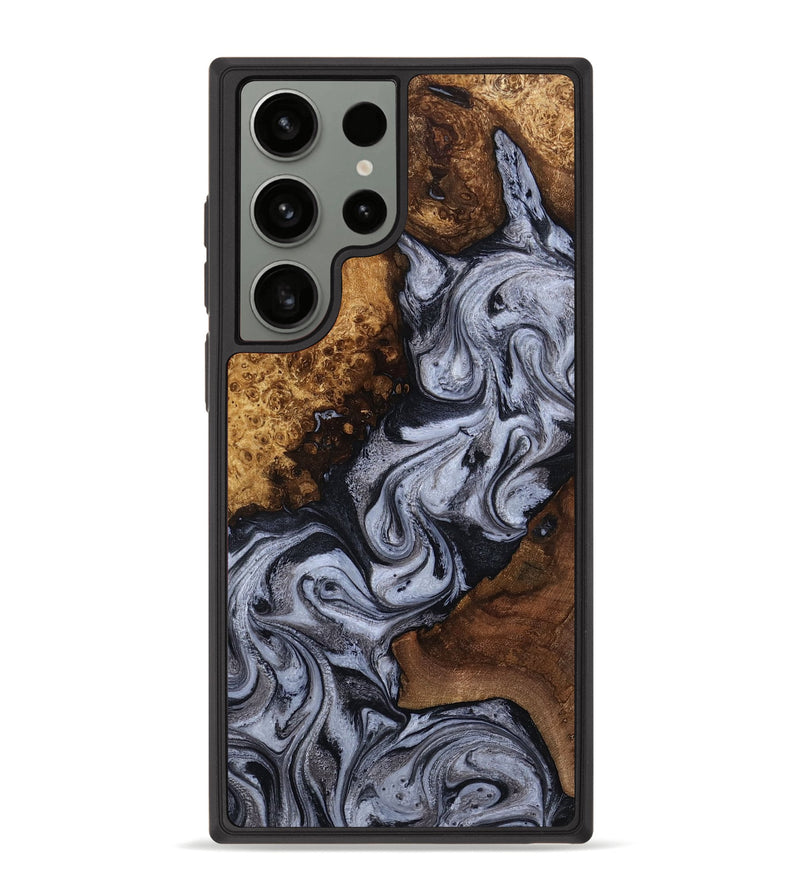 Galaxy S23 Ultra Wood Phone Case - Ophelia (Black & White, 815671)