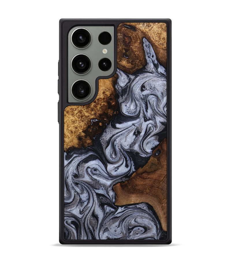 Galaxy S24 Ultra Wood Phone Case - Ophelia (Black & White, 815671)