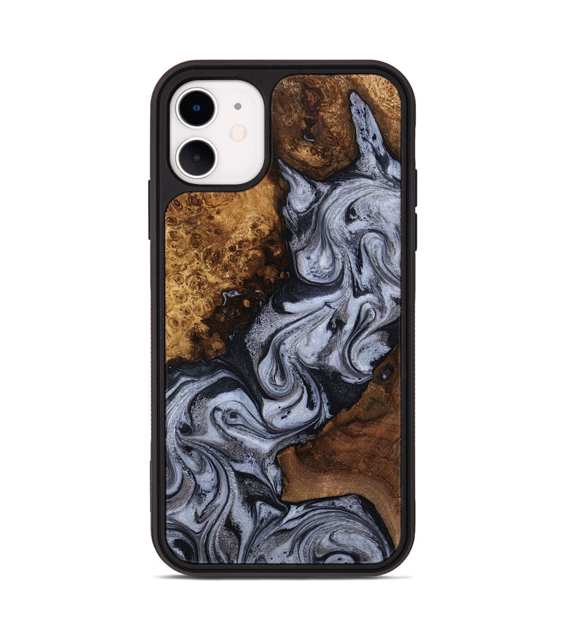 iPhone 11 Wood Phone Case - Ophelia (Black & White, 815671)