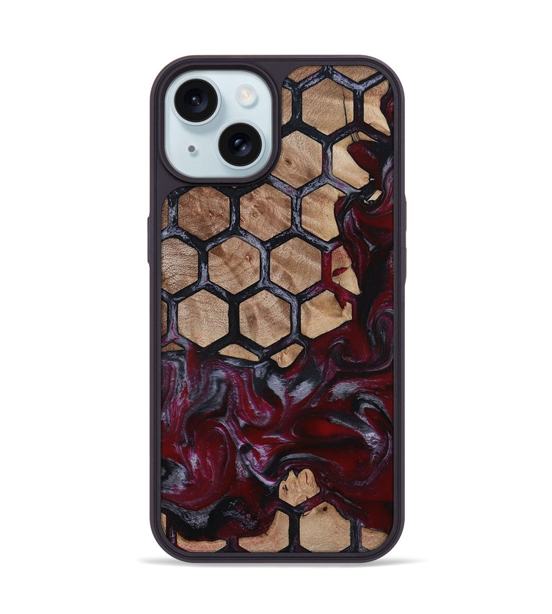 iPhone 15 Wood Phone Case - Darin (Pattern, 815687)