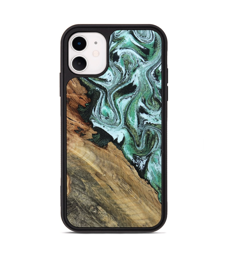 iPhone 11 Wood Phone Case - Pearle (Green, 815689)