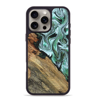 iPhone 16 Pro Max Wood Phone Case - Pearle (Green, 815689)