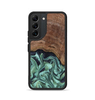 Galaxy S22 Wood Phone Case - Donovan (Green, 815690)