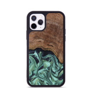 iPhone 11 Pro Wood Phone Case - Donovan (Green, 815690)