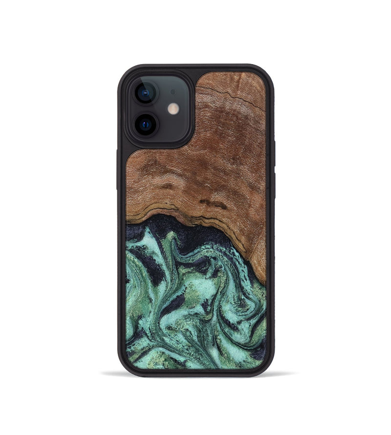 iPhone 12 mini Wood Phone Case - Donovan (Green, 815690)