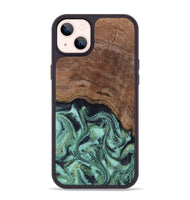 iPhone 14 Plus Wood Phone Case - Donovan (Green, 815690)
