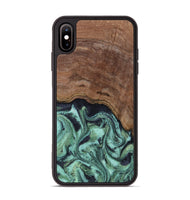 iPhone Xs Max Wood Phone Case - Donovan (Green, 815690)