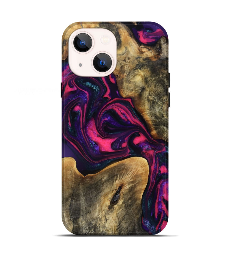 iPhone 13 Wood Live Edge Phone Case - Mylee (Purple, 815785)