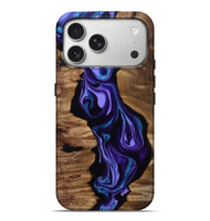 iPhone 17 Pro Max Wood Live Edge Phone Case - Lilla (Purple, 815786)