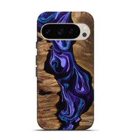 Pixel 9 Pro Wood Live Edge Phone Case - Lilla (Purple, 815786)