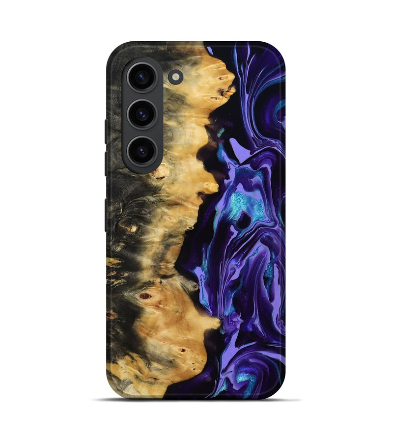Galaxy S23 Wood Live Edge Phone Case - Tatum (Purple, 815788)